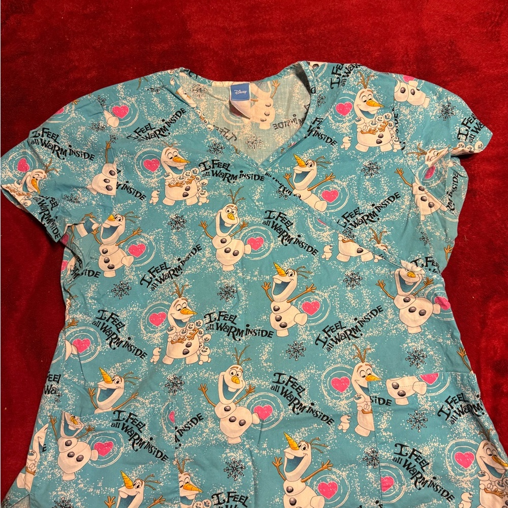 Olaf Scrub Top